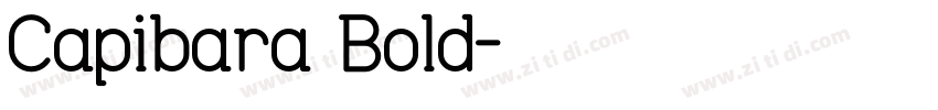 Capibara Bold字体转换